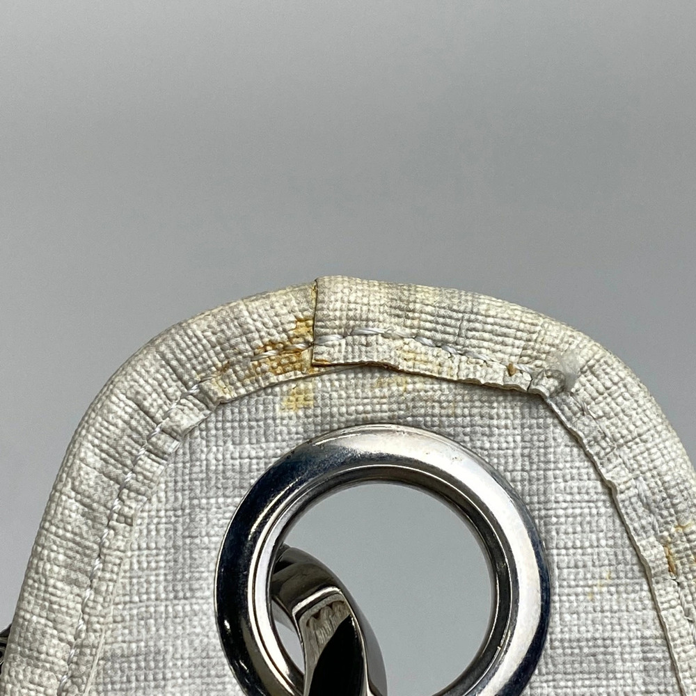 Fendi Zucchino Shoulder Bag Hobo Canvas White - Picture 5 of 6